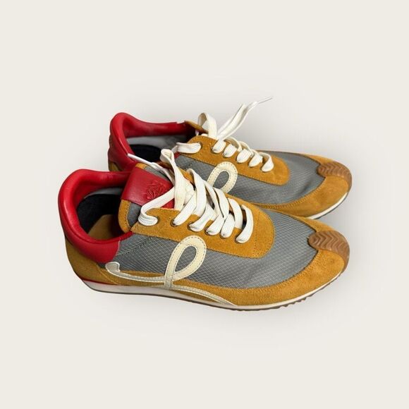 Loewe Flow Runner in Cognac/Silver/Red Size 42 - Picture 6 of 9